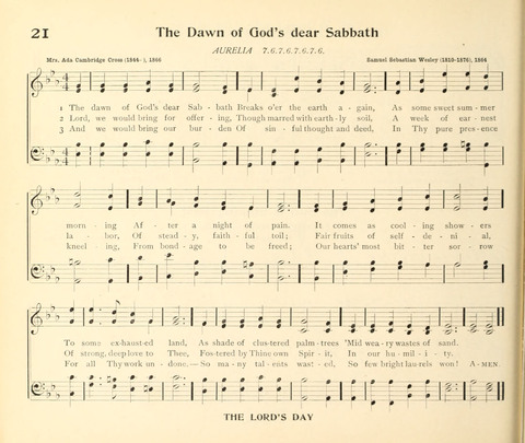 The Hymnal for Schools page 22