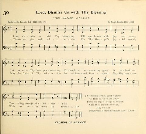 The Hymnal for Schools page 31