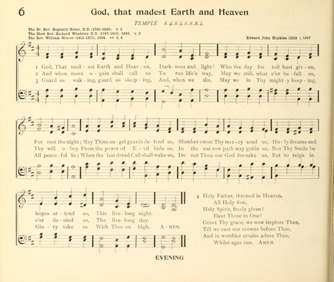 The Hymnal for Schools page 6