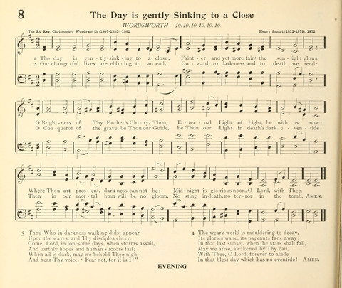 The Hymnal for Schools page 8