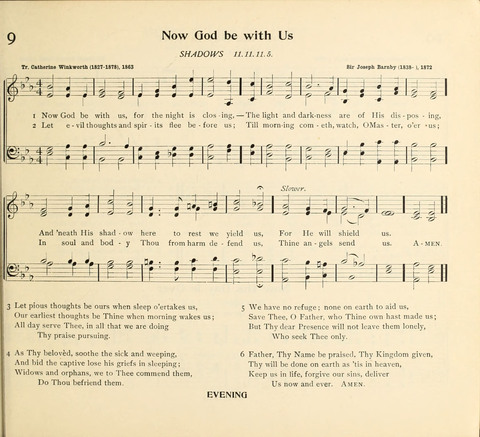 The Hymnal for Schools page 9