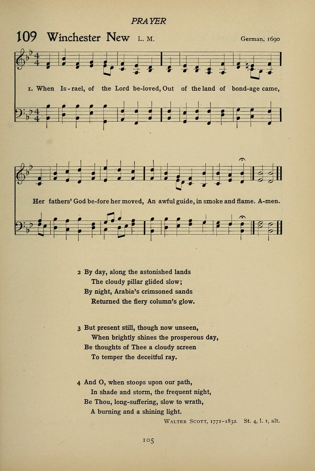 Hymns for Schools and Colleges page 105