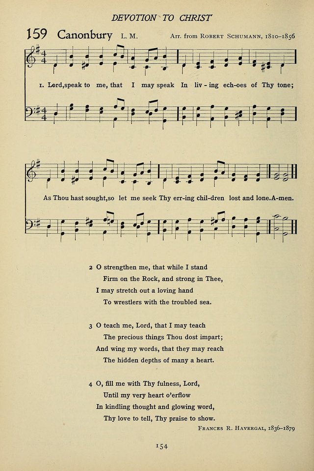 Hymns for Schools and Colleges page 154