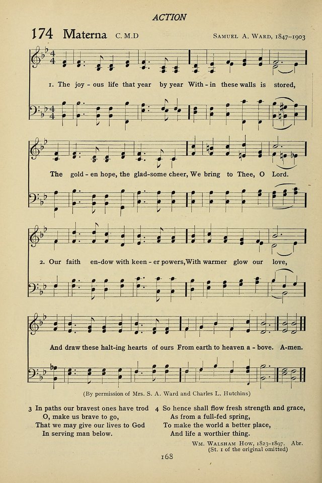 Hymns for Schools and Colleges page 168