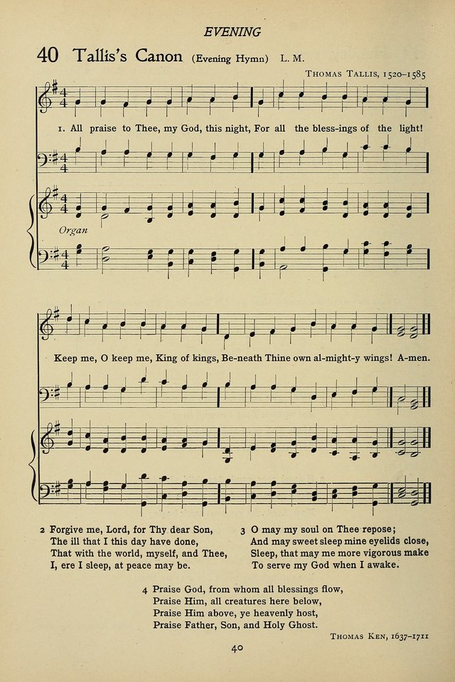 Hymns for Schools and Colleges page 40