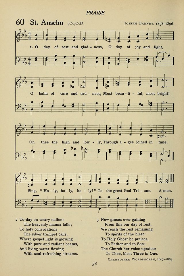 Hymns for Schools and Colleges page 58