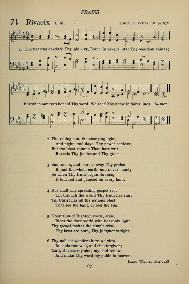 Hymns for Schools and Colleges page 67