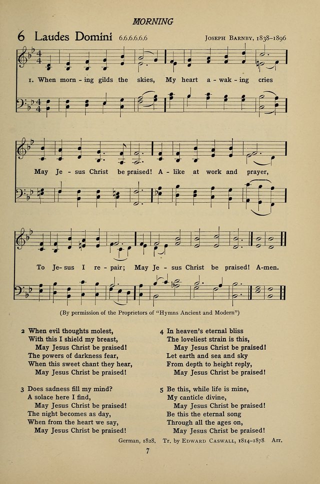 Hymns for Schools and Colleges page 7