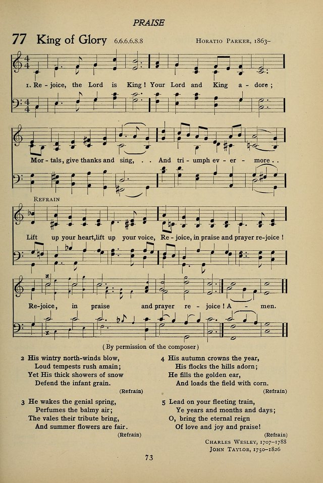 Hymns for Schools and Colleges page 73