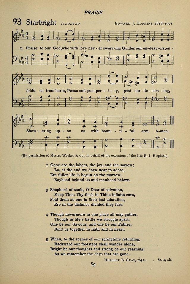 Hymns for Schools and Colleges page 89