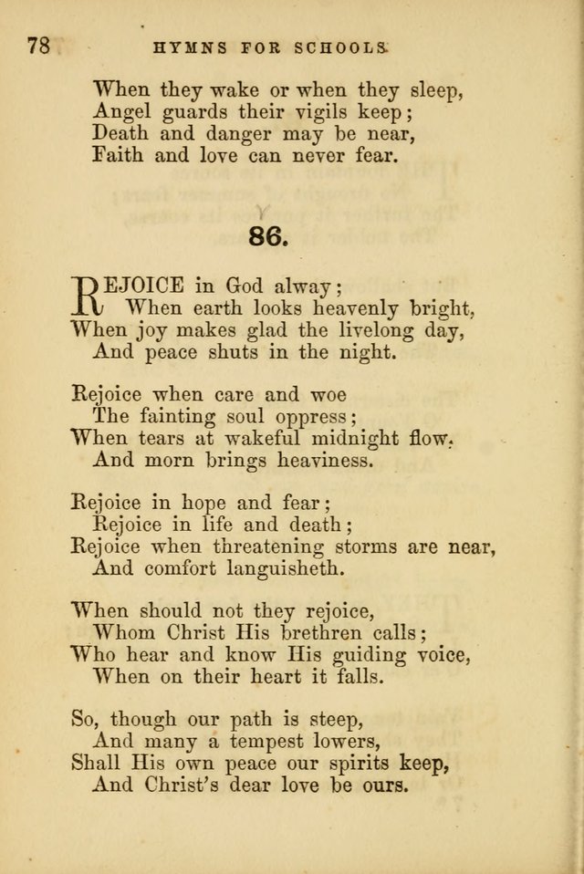 Hymns for Schools and Families page 78