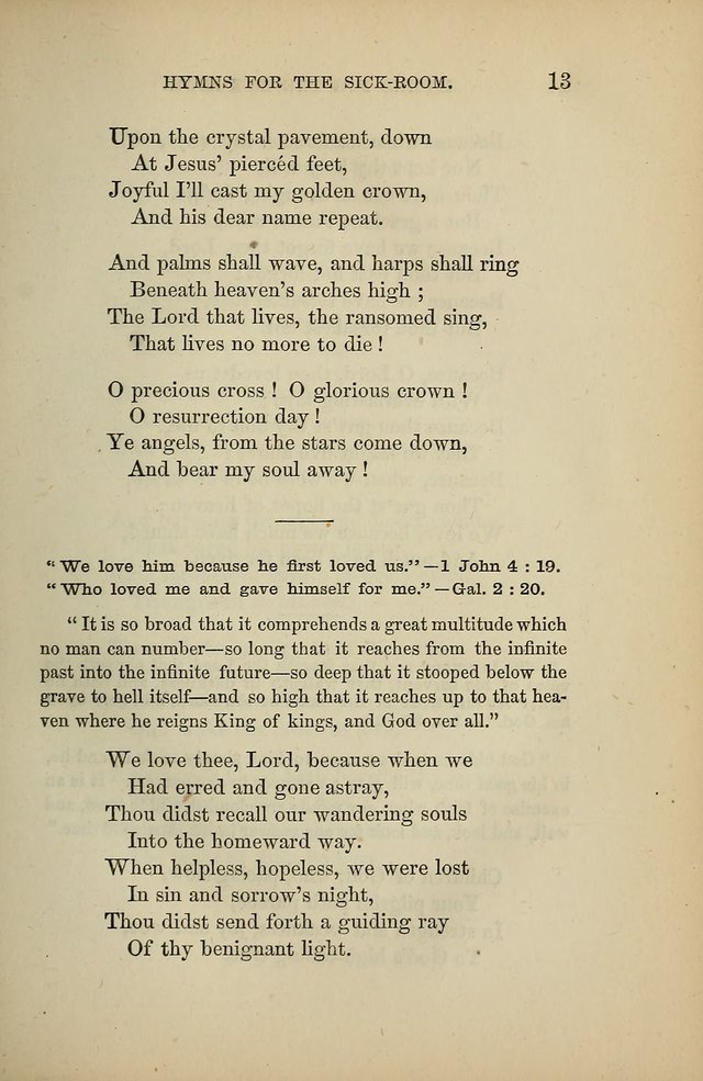 Hymns for the Sick-Room page 13