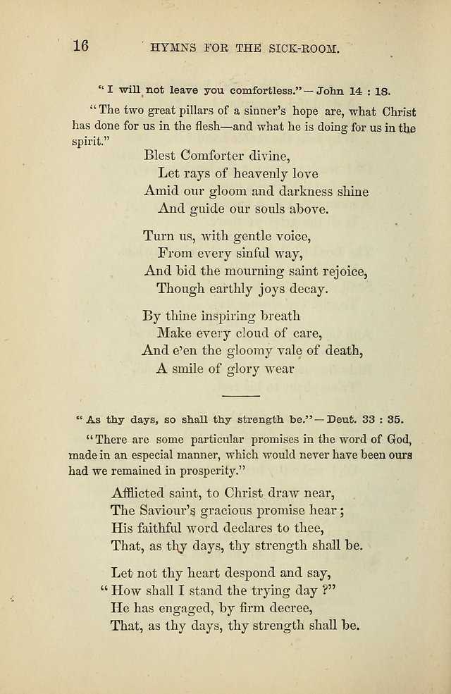 Hymns for the Sick-Room page 16