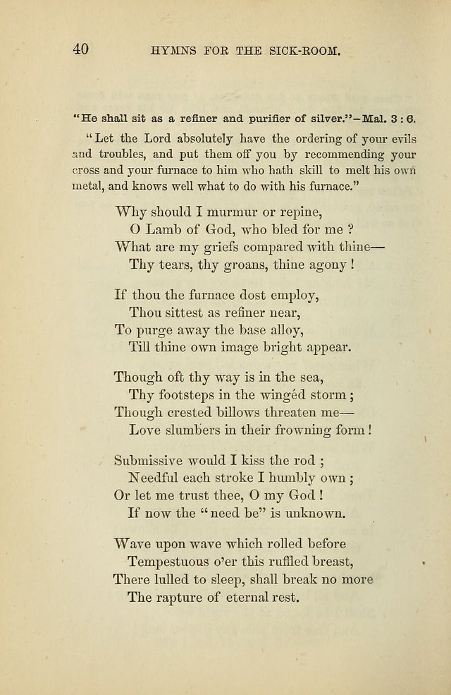 Hymns for the Sick-Room page 40