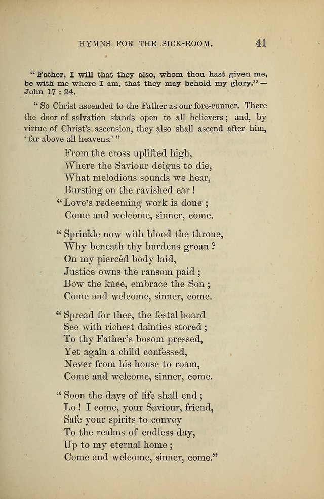 Hymns for the Sick-Room page 41