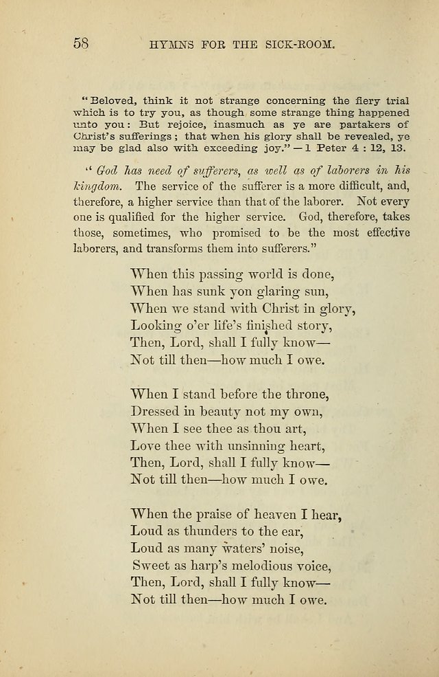 Hymns for the Sick-Room page 58