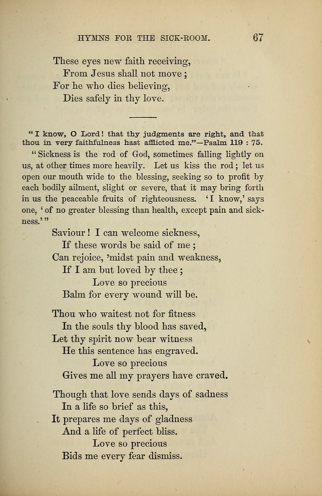 Hymns for the Sick-Room page 67