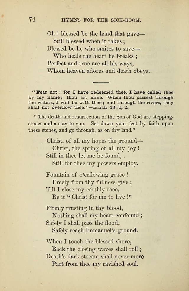 Hymns for the Sick-Room page 74