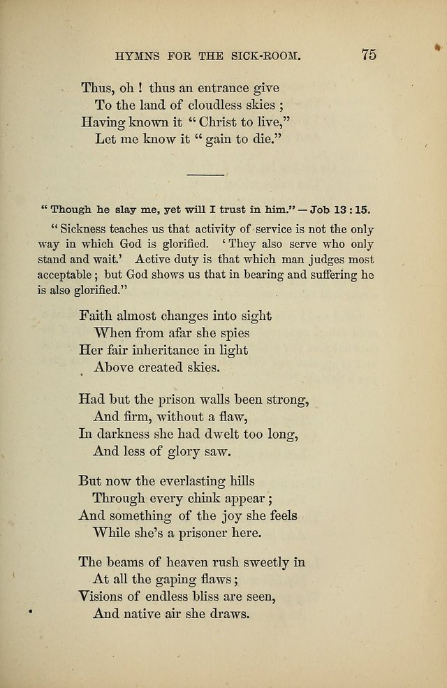 Hymns for the Sick-Room page 75