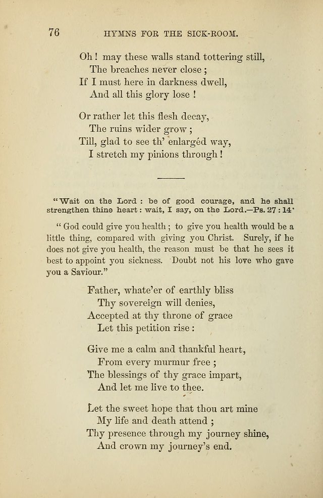 Hymns for the Sick-Room page 76