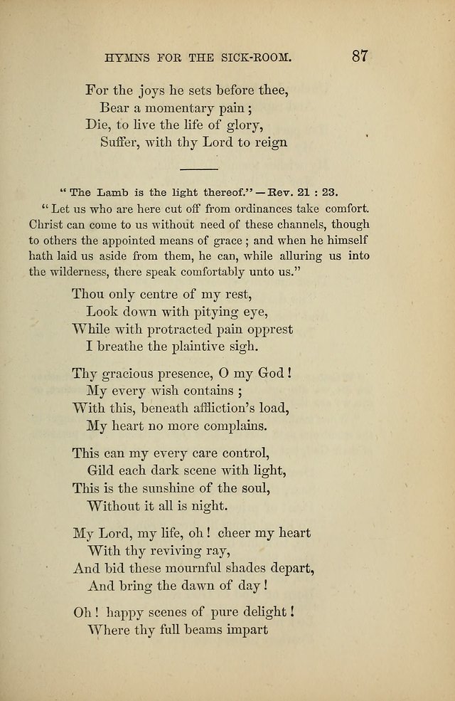 Hymns for the Sick-Room page 87