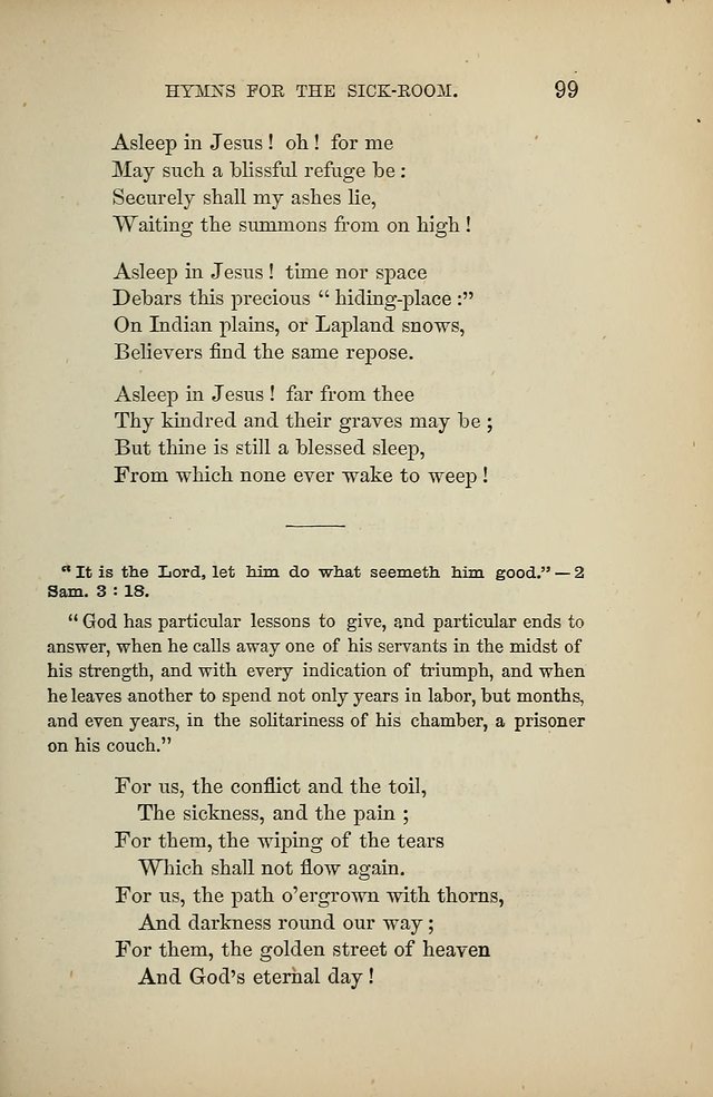 Hymns for the Sick-Room page 99