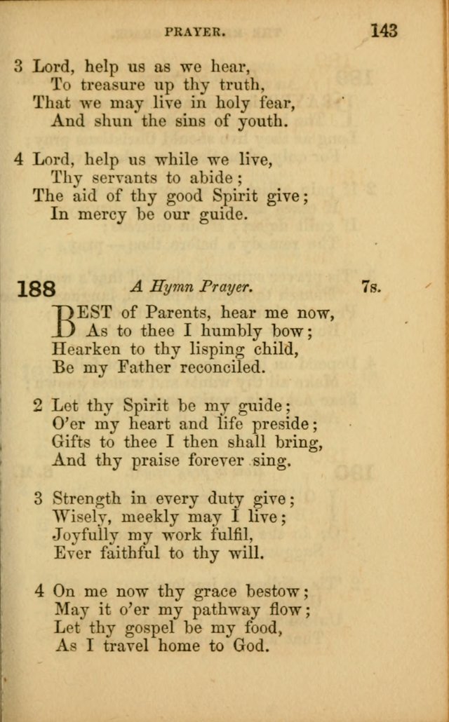 Hymns for Sunday Schools page 143