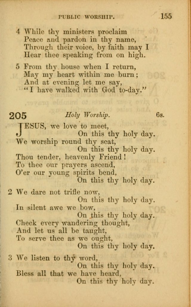 Hymns for Sunday Schools page 155