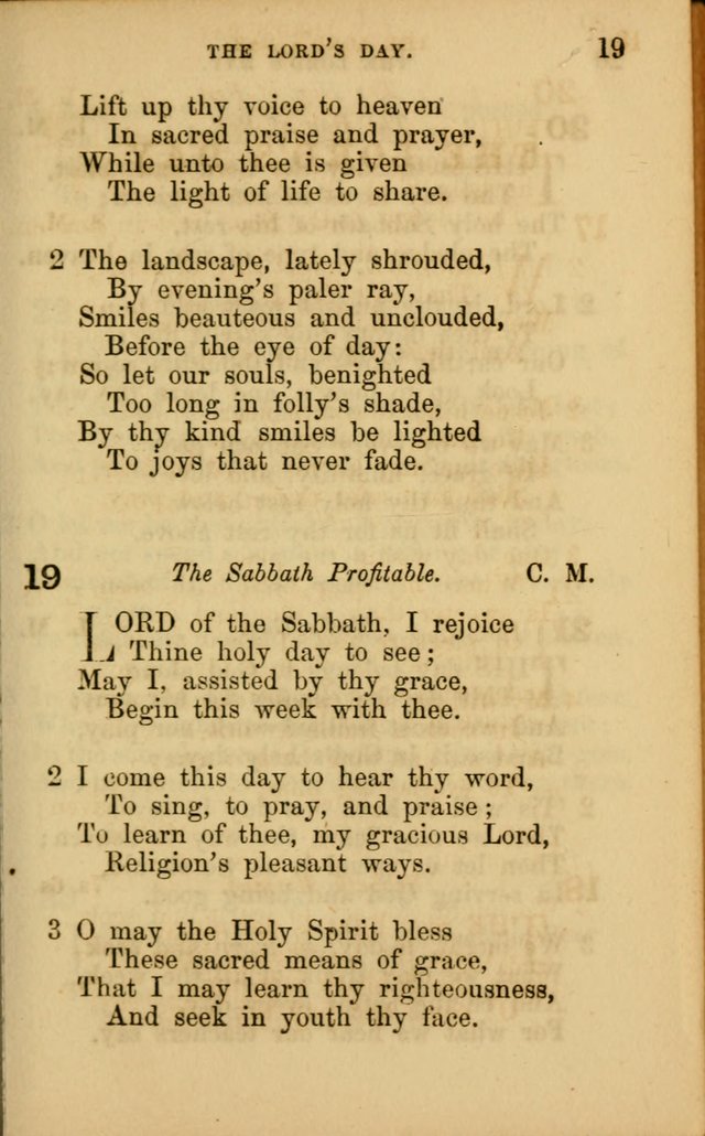 Hymns for Sunday Schools page 19
