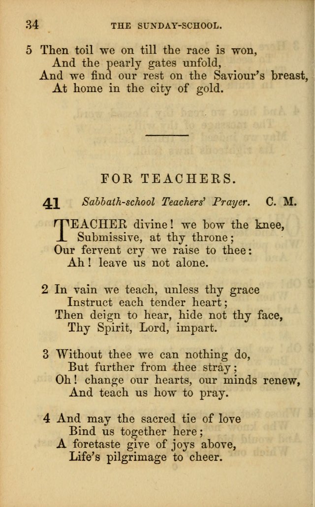 Hymns for Sunday Schools page 34