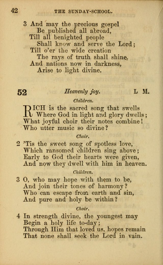 Hymns for Sunday Schools page 42