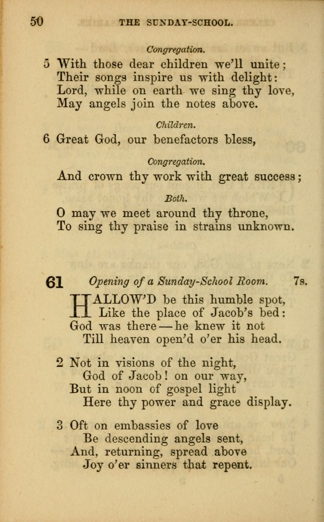 Hymns for Sunday Schools page 50