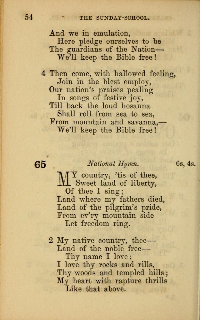 Hymns for Sunday Schools page 54