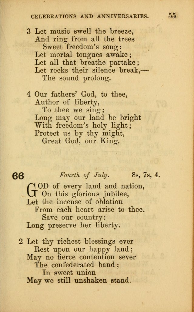 Hymns for Sunday Schools page 55