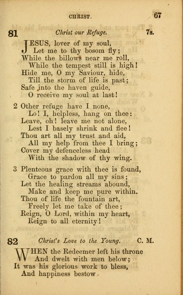 Hymns for Sunday Schools page 67