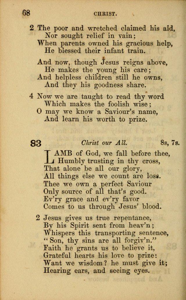 Hymns for Sunday Schools page 68