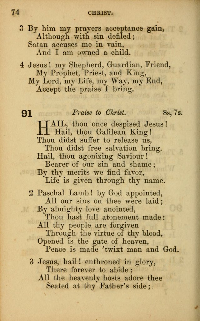 Hymns for Sunday Schools page 74