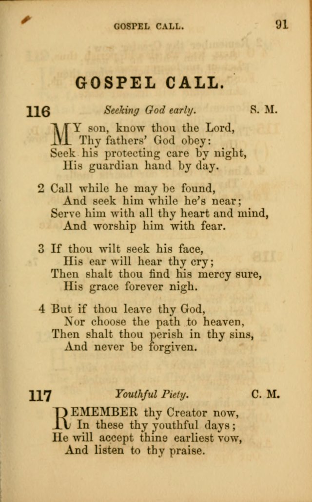 Hymns for Sunday Schools page 91