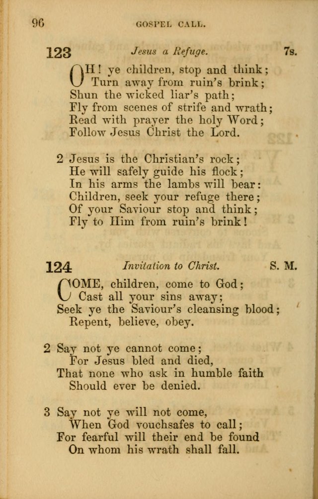 Hymns for Sunday Schools page 96