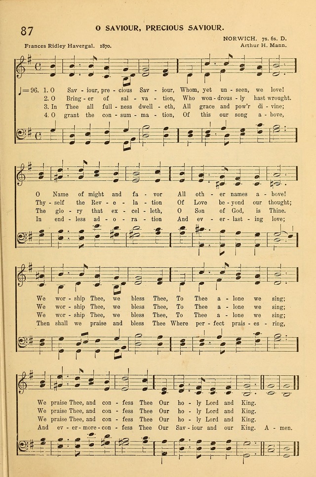 Hymnal for the Sunday School page 96
