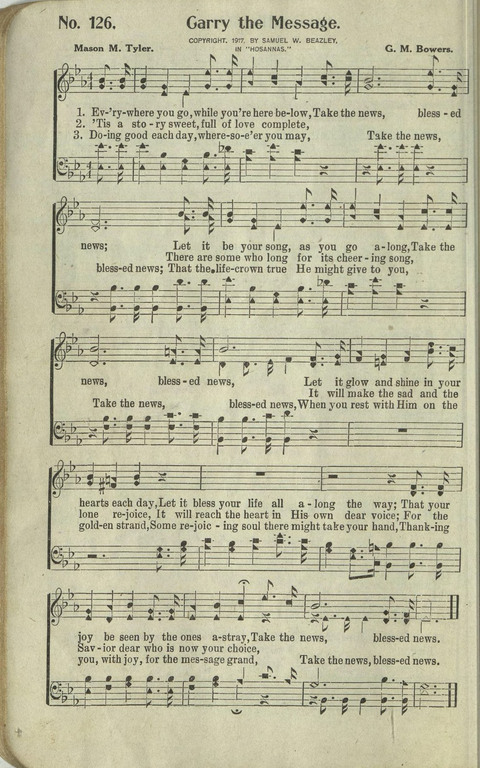 Hosannas: for Sunday Schools, conventions, etc., and generatl use in Christian work and worship page 130