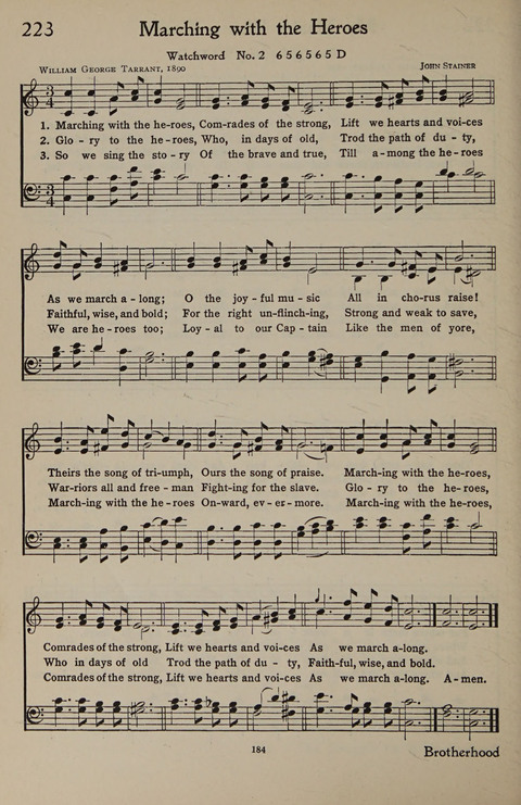 The Hymnal for Young People page 184