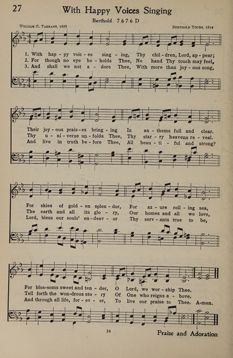 The Hymnal for Young People page 24