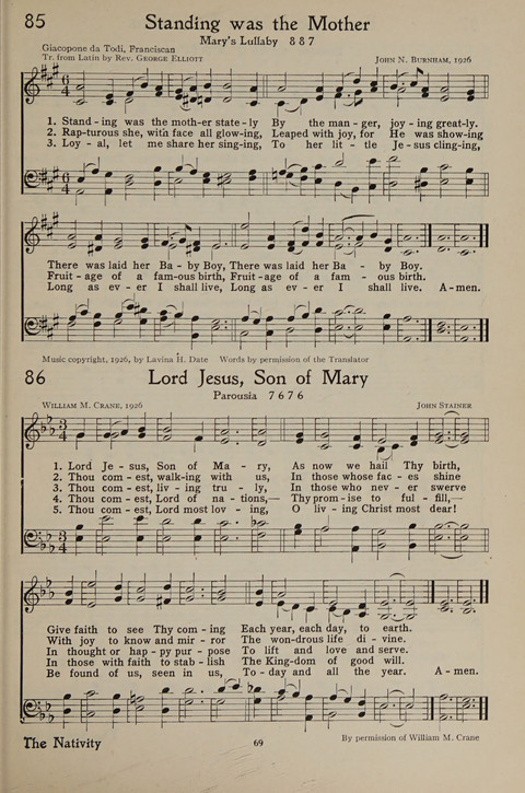 The Hymnal for Young People page 69