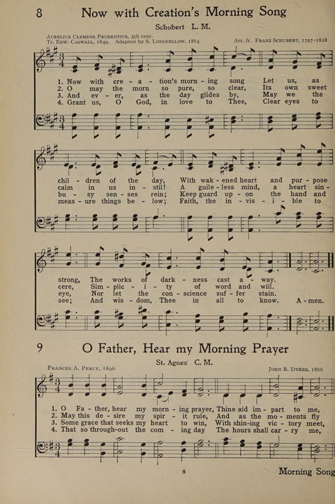 The Hymnal for Young People page 8