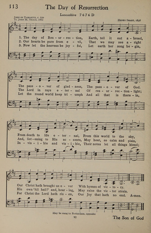 The Hymnal for Young People page 92