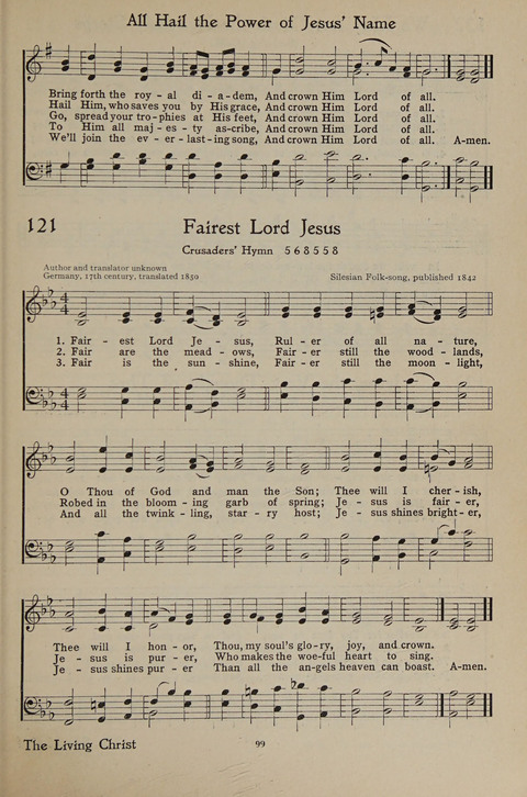 The Hymnal for Young People page 99