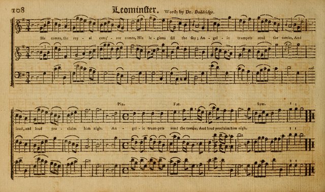 Harmonia Americana: containing a concise introduction to the grounds of music; with a variety of airs, suitable fore divine worship and the use of musical societies; consisting of three and four parts page 113