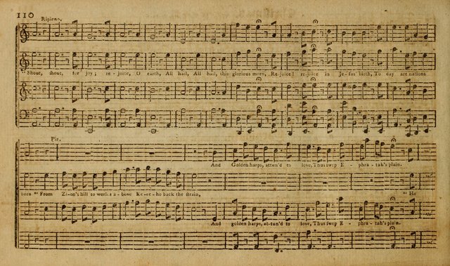 Harmonia Americana: containing a concise introduction to the grounds of music; with a variety of airs, suitable fore divine worship and the use of musical societies; consisting of three and four parts page 115