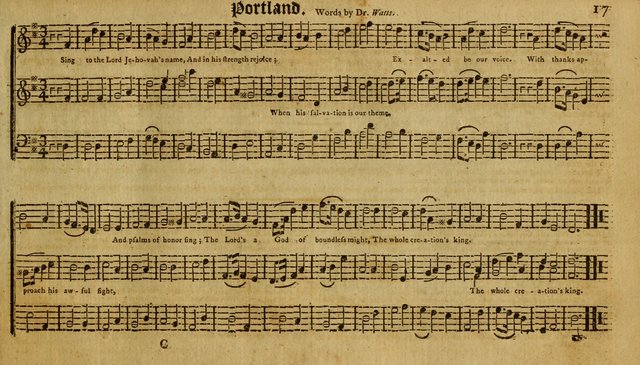 Harmonia Americana: containing a concise introduction to the grounds of music; with a variety of airs, suitable fore divine worship and the use of musical societies; consisting of three and four parts page 22